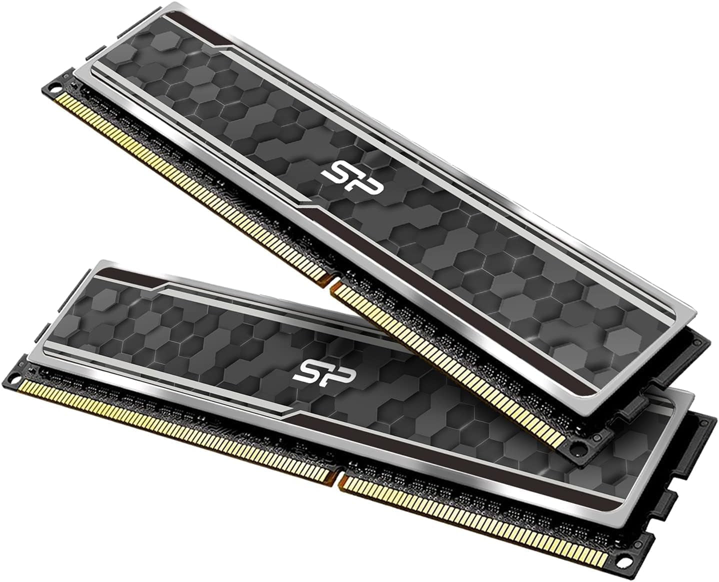 Value Gaming DDR4 RAM 32GB (2X16Gb) 3200Mhz (PC4 25600) 288-Pin CL16 1.35V UDIMM Desktop Memory Module with Heatsink Grey SU032GXLZU320BDAJ7